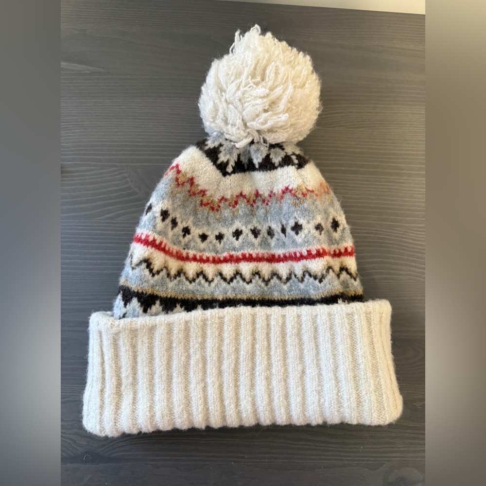 Cozy Knit Pom Pom Beanie - Picture 2 of 2